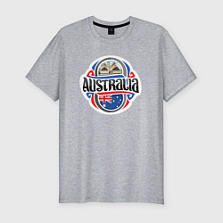Мужская slim-футболка Australia country