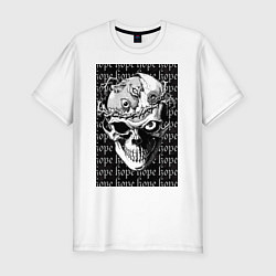 Футболка slim-fit Берсерк последняя надежда, цвет: белый