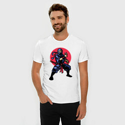 Футболка slim-fit Warrior ninja, цвет: белый — фото 2
