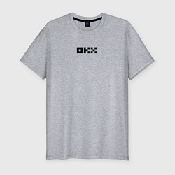 Футболка slim-fit Okx, цвет: меланж