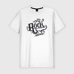 Футболка slim-fit Стиль рок-н-ролл, цвет: белый