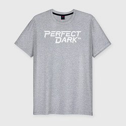 Футболка slim-fit Perfect dark logo, цвет: меланж