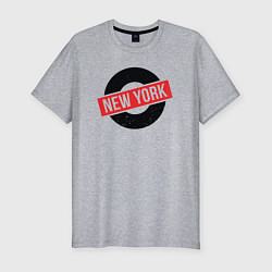 Мужская slim-футболка USA NY