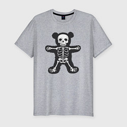 Мужская slim-футболка Skeletor bear