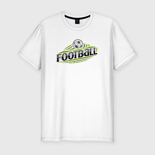 Мужская slim-футболка Football sport / Белый – фото 1