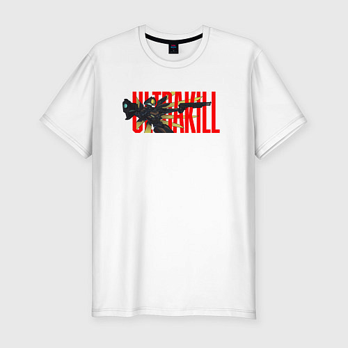 Мужская slim-футболка Ultrakill / Белый – фото 1