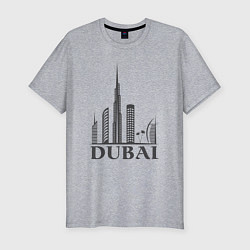 Футболка slim-fit Dubai city style, цвет: меланж