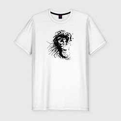 Футболка slim-fit Тёмная душа девочки, цвет: белый