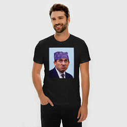 Футболка slim-fit Michael Scott - Prison mike the office meme, цвет: черный — фото 2