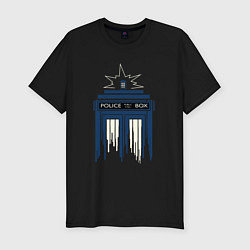 Футболка slim-fit Light tardis, цвет: черный