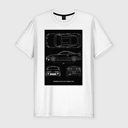 Мужская slim-футболка Mitsubishi Eclipse