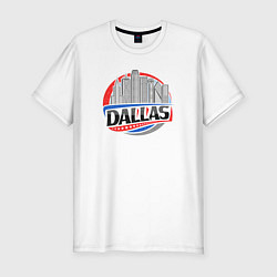 Мужская slim-футболка Dallas - USA