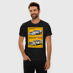 Футболка slim-fit Audi гоночные, цвет: черный — фото 2