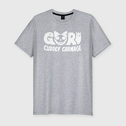 Футболка slim-fit Goro cuddly carnage logotype, цвет: меланж