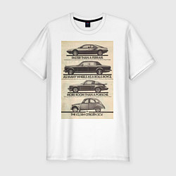 Футболка slim-fit Citroen автомобиль, цвет: белый