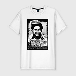 Мужская slim-футболка Escobar in the jail