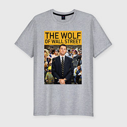 Футболка slim-fit The wolf of wall street - Leo, цвет: меланж