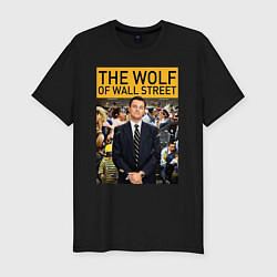 Мужская slim-футболка The wolf of wall street - Leo