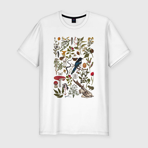 Мужская slim-футболка Сорокино сокровище / Белый – фото 1