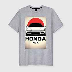 Футболка slim-fit Honda nsx автомобиль, цвет: меланж