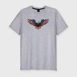 Мужская slim-футболка USA eagle
