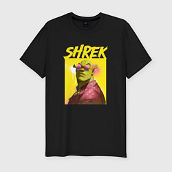 Мужская slim-футболка Shrek гигачад