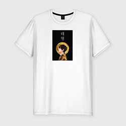 Мужская slim-футболка Техен луна