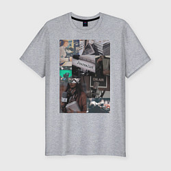 Футболка slim-fit Журналист эстетика, цвет: меланж