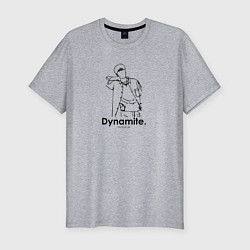 Футболка slim-fit BTS Dynamite Kim Seok-Jin, цвет: меланж