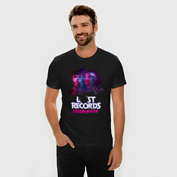 Футболка slim-fit Персонажи Lost records bloom and rage, цвет: черный — фото 2
