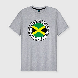 Футболка slim-fit Регги революция, цвет: меланж