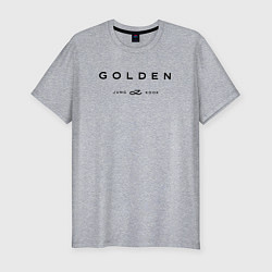 Футболка slim-fit BTS Golden, цвет: меланж