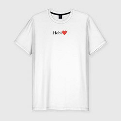 Футболка slim-fit BTS Hobi jhope, цвет: белый
