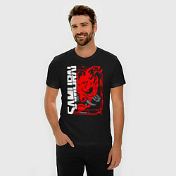 Футболка slim-fit Cyberpunk samurai, цвет: черный — фото 2