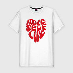 Футболка slim-fit Red more self love, цвет: белый