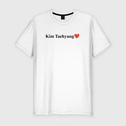 Футболка slim-fit BTS Kim Tae-hyung, цвет: белый