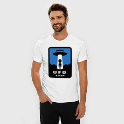 Футболка slim-fit НЛО зона, цвет: белый — фото 2