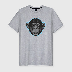 Мужская slim-футболка Funny monkey