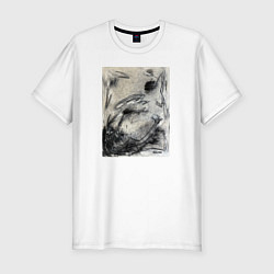 Футболка slim-fit Graphic painting, цвет: белый