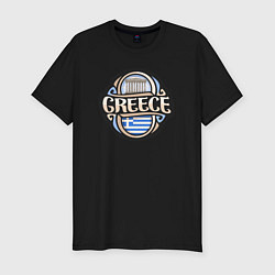 Футболка slim-fit Greece, цвет: черный