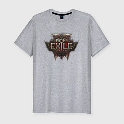 Футболка slim-fit Path of exile 2 logo, цвет: меланж