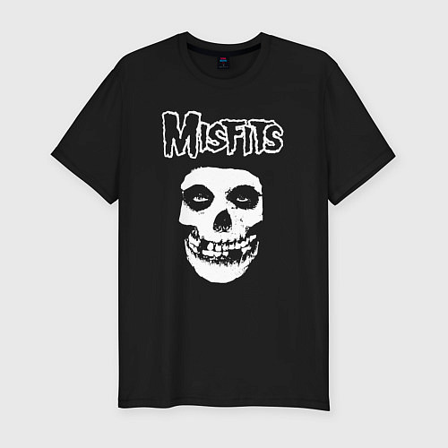 Мужская slim-футболка Misfits band group / Черный – фото 1