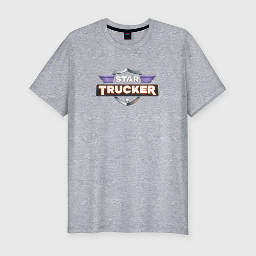 Мужская slim-футболка Star Trucker / Меланж – фото 1