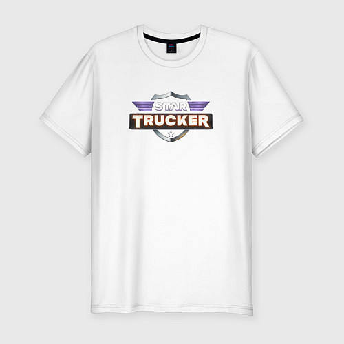 Мужская slim-футболка Star Trucker / Белый – фото 1