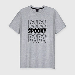 Мужская slim-футболка Spooky dad