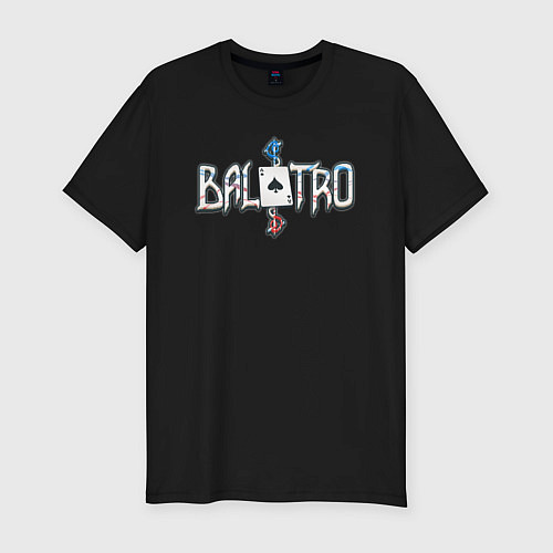 Мужская slim-футболка Balatro logotype / Черный – фото 1