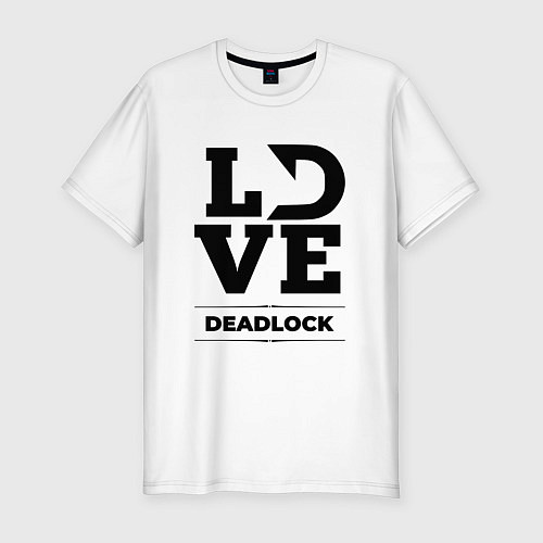 Мужская slim-футболка Deadlock love classic / Белый – фото 1