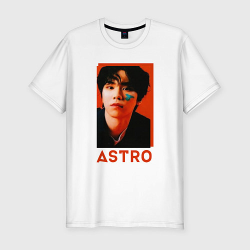 Мужская slim-футболка Astro Роки / Белый – фото 1