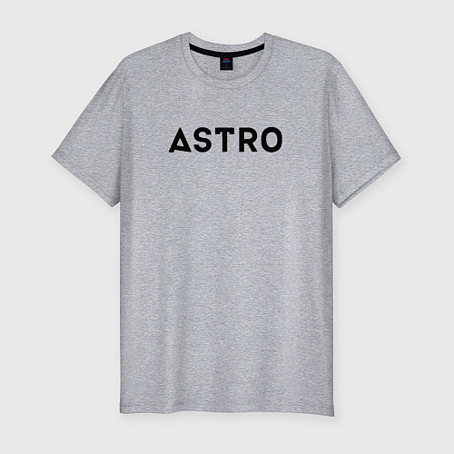 Мужская slim-футболка Astro / Меланж – фото 1