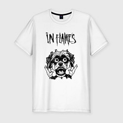 Футболка slim-fit In Flames - rock dog, цвет: белый